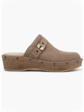 Dr. Scholl's Original Flex Taupe Suede slip-on mule/clog NWBox Size 7.5